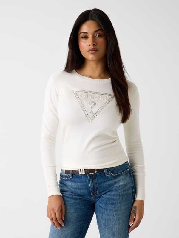  Guess Suéter Con Logo De Triángulo 