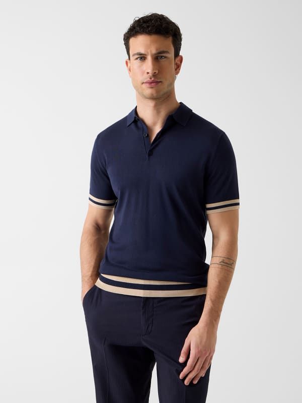  Guess Suéter Polo A Rayas 