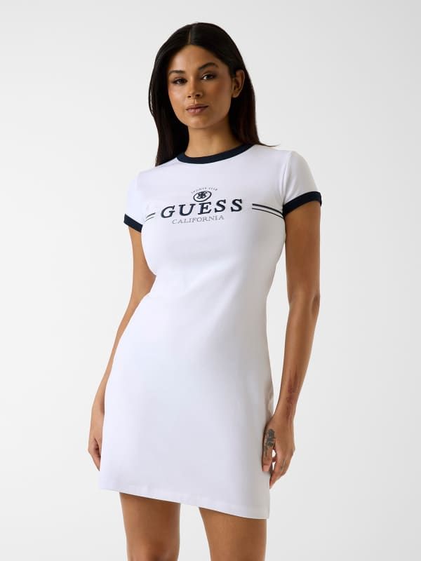  Guess Vestido Con Logo Bordado 