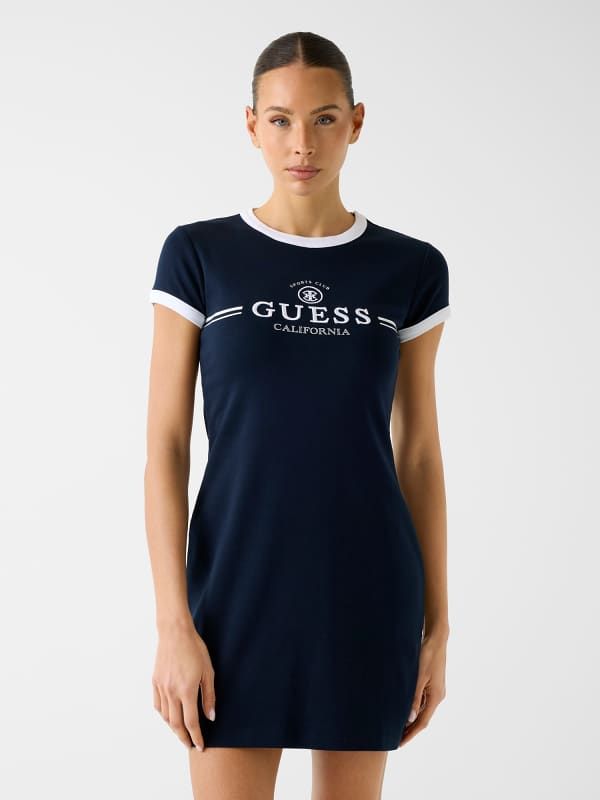  Guess Vestido Con Logo Bordado 