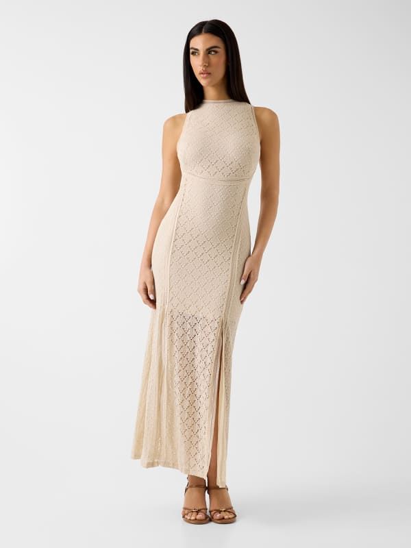  Guess Vestido Largo Calado 