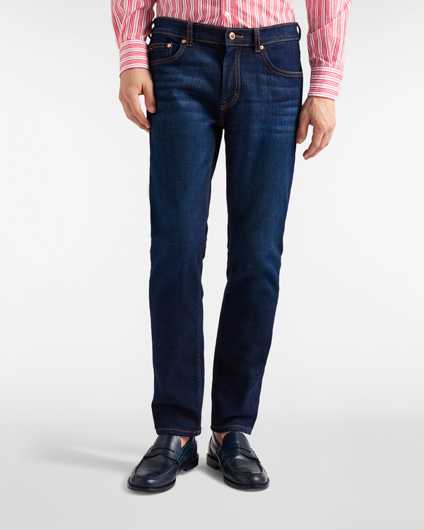  Harmont&blaine Harmont&blaine - Denim Para Hombre, Corte Ajustado Y Cinco Bolsillos, Hombre, Azul Vaquero, Tamaño: 32 