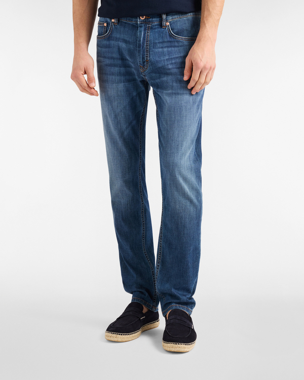  Harmont&blaine Harmont&blaine - Denim Para Hombre, Corte Ajustado Y Cinco Bolsillos, Hombre, Azul Vaquero, Tamaño: 32 