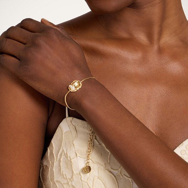  La Doublej Bracelets Women - Khepri Bracelet 24k Gold Plate & Rhinestone One Size 95% Brass 5% Crystal 