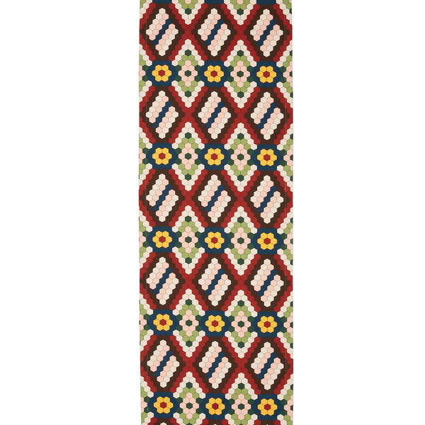  La Doublej Placemats & Runners Women - Harringbone Runner (50x160) Honeycomb Tiles One Size 100% Cotton 