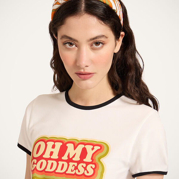  La Doublej Summer 2026 Collection: Vip Early Access Women - Flat Headband Smarties Orange One Size 98% Cotton 2% Elastane 