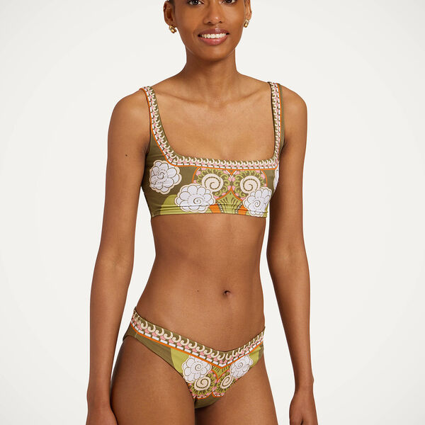  La Doublej Summer 2026 Collection: Vip Early Access Women - Pammy Bikini Top Ambrosia Placée Green Xs 80% Polyamide 20% Elastane 