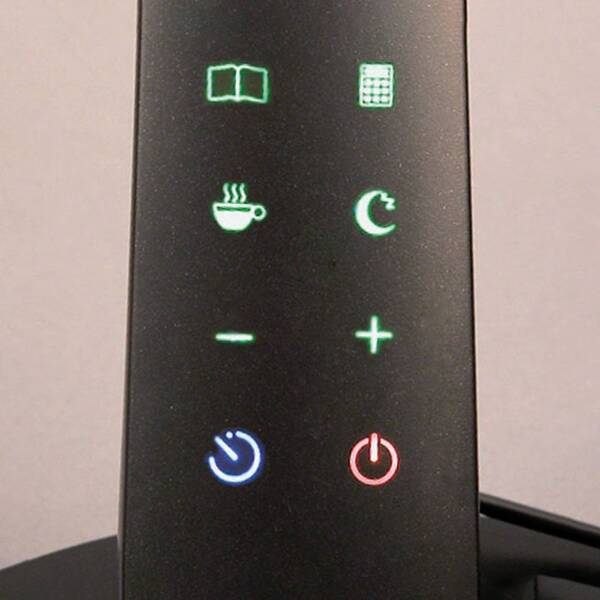  Aluminor Aluminor Lámpara De Mesa Led Zig, Panel De Control Negro 