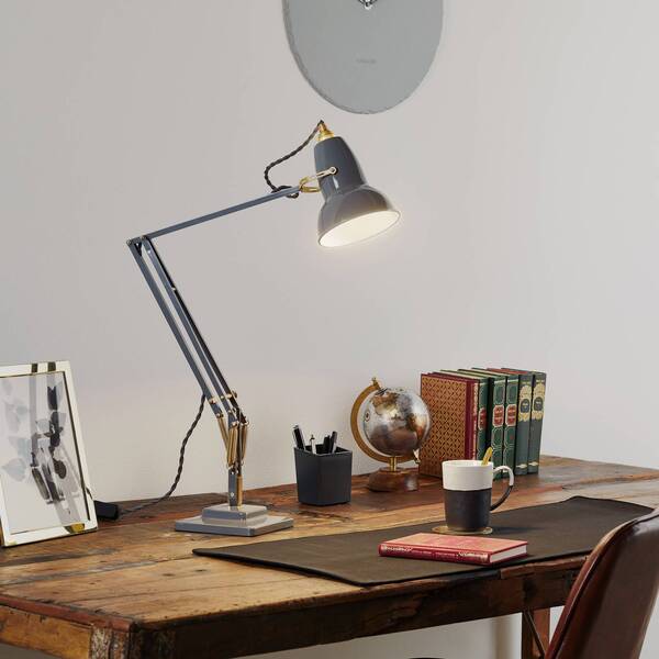  Anglepoise Lámpara De Mesa Anglepoise Original 1227, Gris/latón 