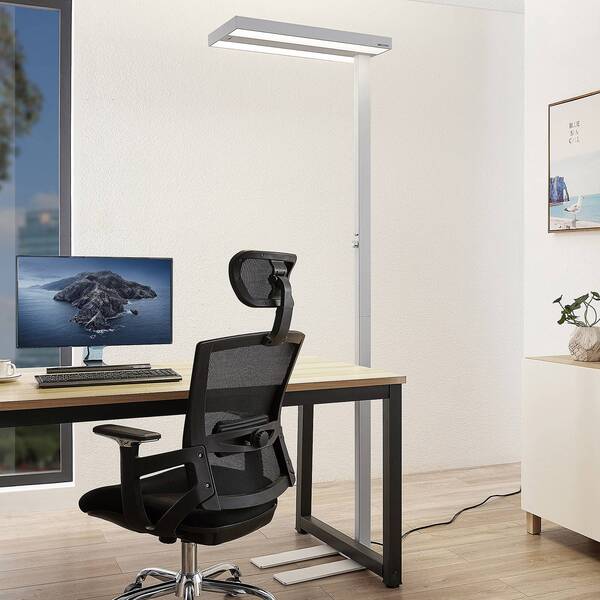  Arcchio Lámpara De Pie Led Logan Pro De Arcchio, Blanca, Con Sensor, Atenuable 