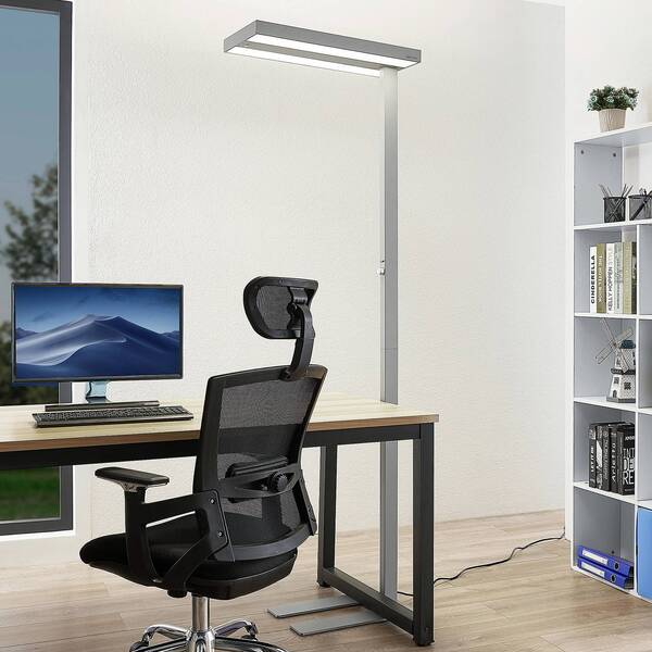  Arcchio Lámpara De Pie Led Logan Pro De Arcchio, Plateada, Con Sensor, Atenuable 
