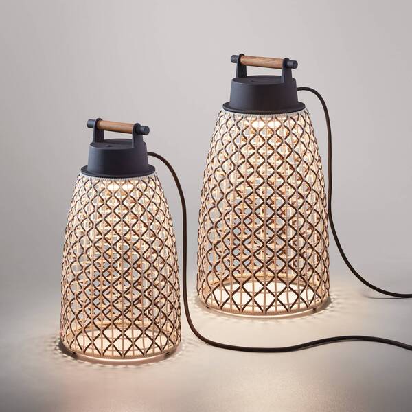  Bover Bover Nans M/41 Lámpara De Mesa Led Para Exterior, Marrón 
