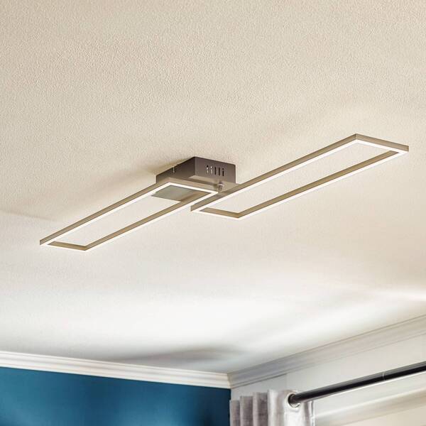  Briloner Briloner Lámpara De Techo Led Frame, Control Remoto, Negro 