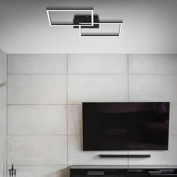  Briloner Briloner Plafón Led Frame Cct, Negro, 50x39cm 