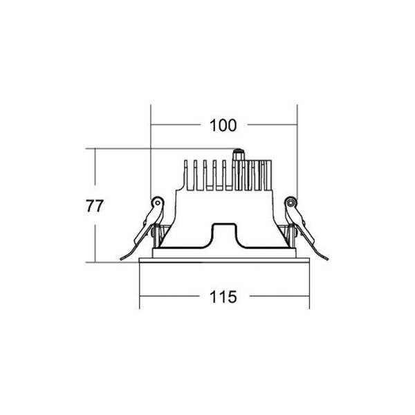  Brumberg Brumberg Apollo Mini, Facetado, Dali, Redondo, 3.000 K, Blanco 
