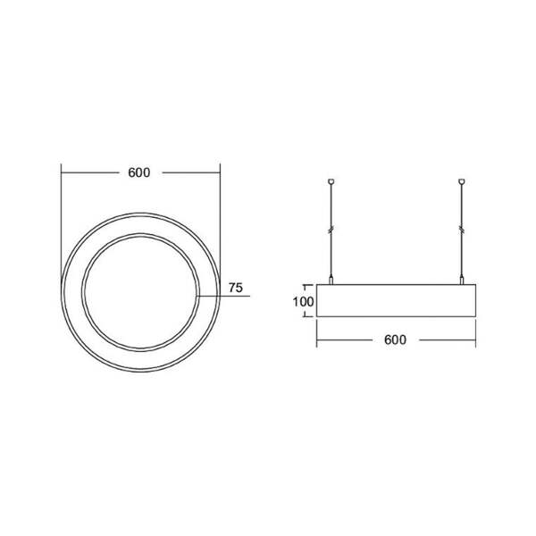  Brumberg Brumberg Biro Circle Ring10 Arriba/abajo ø 60cm On/off Blanco 840 