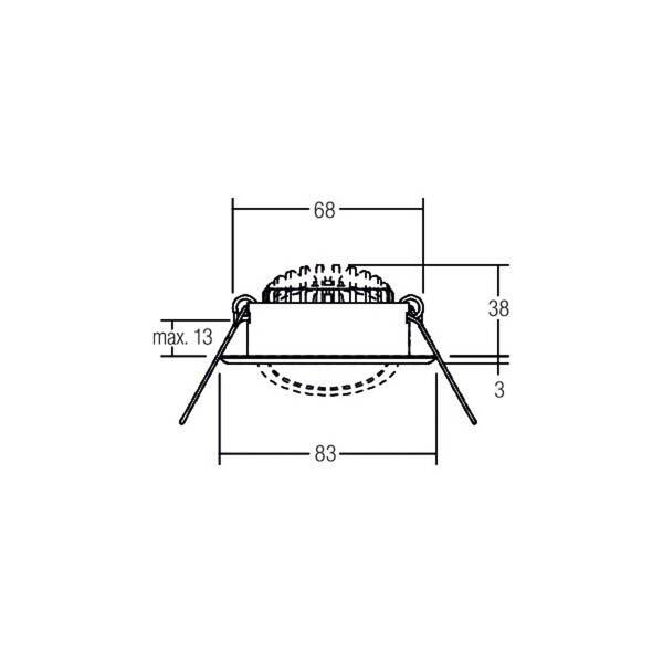  Brumberg Brumberg Foco Empotrable Led Bb09, Rc, Transformador Redondo, Acero Inoxidable 