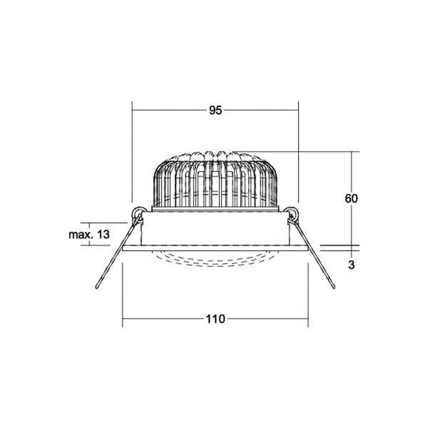  Brumberg Brumberg Kerby R Foco Led, 3.000k, Negro 