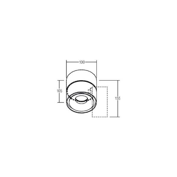  Brumberg Brumberg Led Downlight Circle Maxi, ø 10 Cm, Blanco 