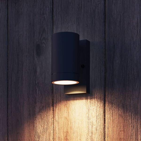  Calex Aplique De Exterior Calex Alba Gu10, Downlight, Negro, Sensor 
