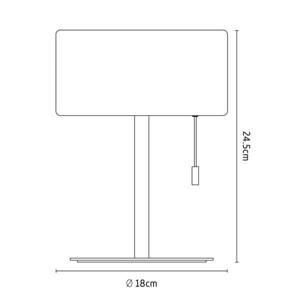  Calex Calex Lámpara De Mesa Led Recargable, Ip44, Interruptor De Tracción 