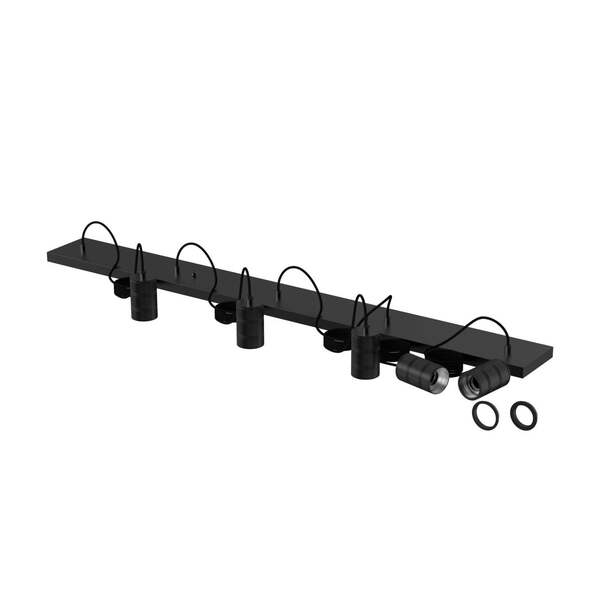  Calex Calex Retro Lámpara Colgante Angular 5 Luces Negro 