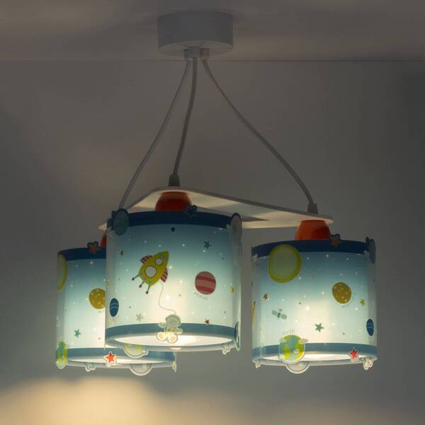  Dalber Dalber Lámpara Colgante Infantil Planet, 3 Luces 