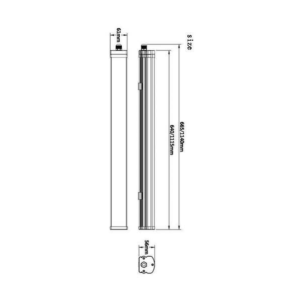  Deko-light Deko Light Lámpara Led Resistente A La Humedad Tri Proof Motion 66,5 Cm 