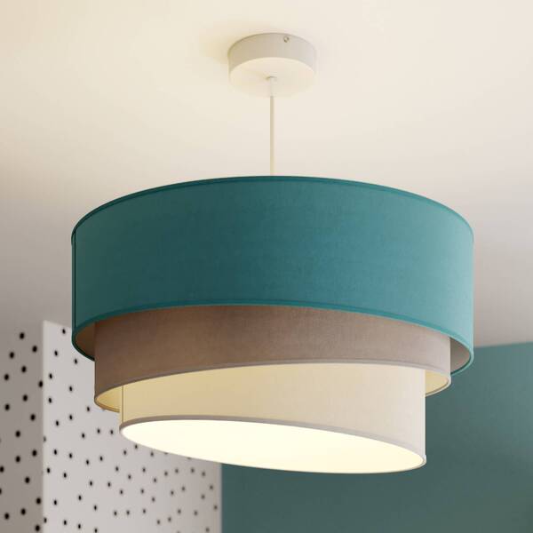  Duolla Duolla Lámpara Colgante Pastell Trio Turquesa/gris/gris Claro 