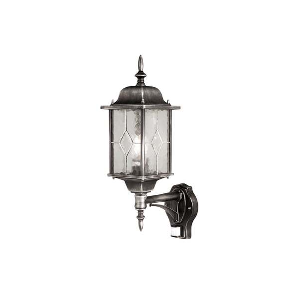  Elstead Elstead Aplique De Exterior Wexford, Con Sensor, Negro/plata, Ip44 