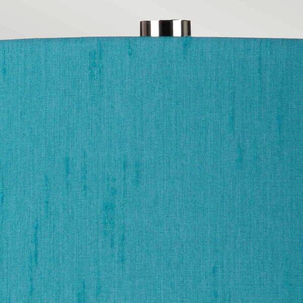  Elstead Elstead Lámpara De Mesa Isla De Níquel Pulido/textil Turquesa 