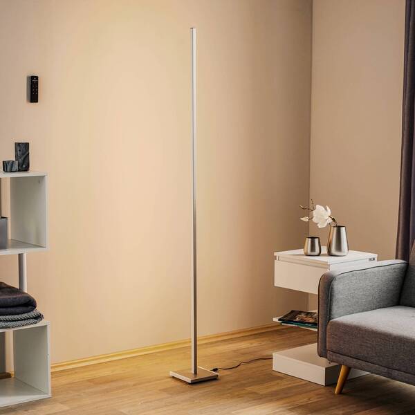  Evotec Evotec Lámpara De Pie Led Funcional Orix En Blanco, 180 Cm 