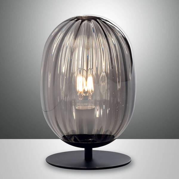  Fabas Luce Fabas Luce Lámpara De Mesa Infinity, Pantalla Vidrio Curvada 
