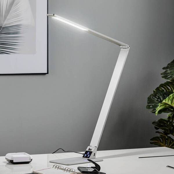  Fabas Luce Fabas Luce Lámpara De Mesa Led Wasp Plana, Aluminio 