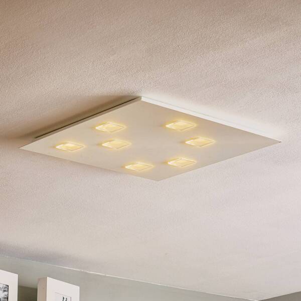  Fabbian Fabbian Quarter   Plafón Led Blanco, 7 Luces 
