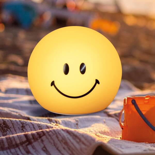  Fh Lighting Fh Lighting Linterna Led Recargable Smiley, Amarilla, ø 13 Cm, Silicona 