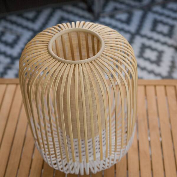  Forestier Forestier Bamboo Light M Lámpara Mesa 39cm Blanco 