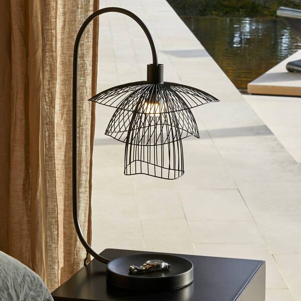  Forestier Forestier Papillon Xs Lámpara De Mesa Negro 