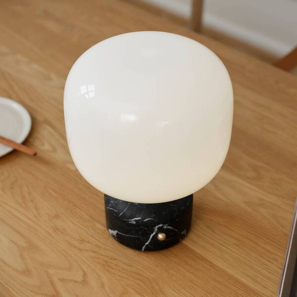  Gejst Lámpara De Mesa Led Gejst Meemo, Mármol Negro, Cristal, Usb 