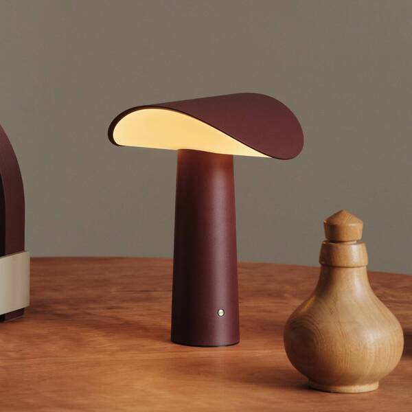  Gejst Lámpara De Mesa Recargable Led Gejst Lium, Burdeos, 2700 K, Usb 