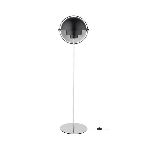  Gubi Gubi Lámpara De Pie Lite Altura 148 Cm Cromo/antracita Negro 