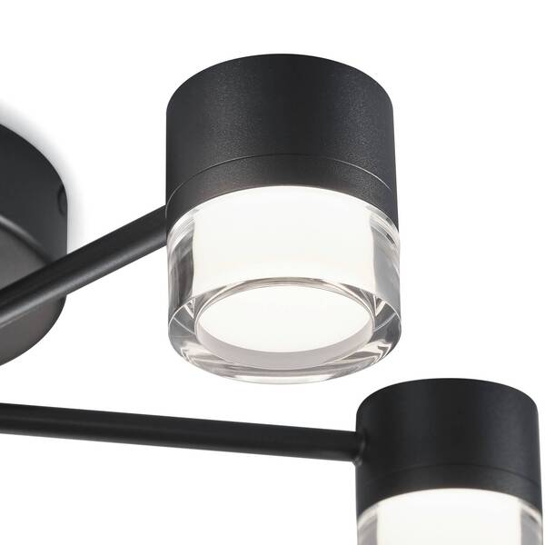  Helestra Helestra Kala Plafón Led, Negro, 7 Luces 