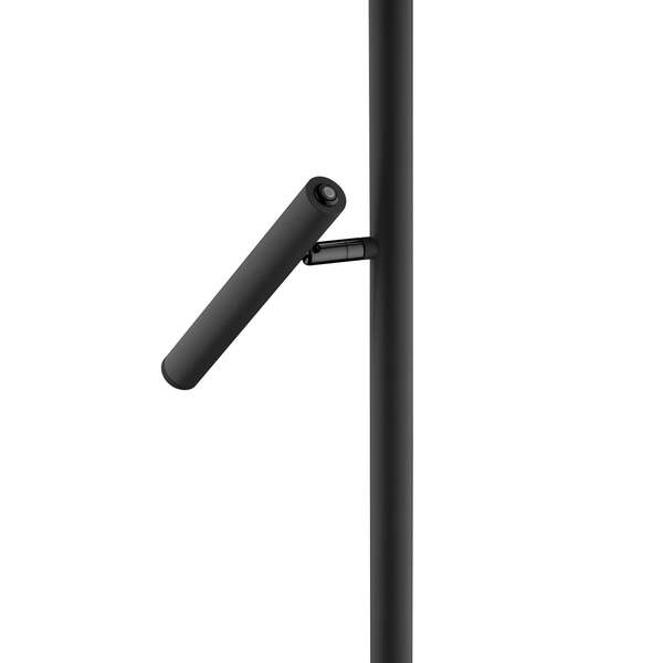  Hell Hell Lámpara De Pie Led Streak 2 Luces Atenuador, Negro 