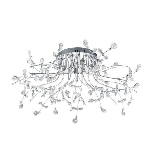  Hell Hell Plafón Crystal, Cromo, 77 Cm 