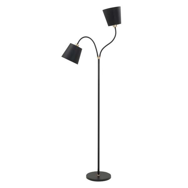  Highlight Highlight Lámpara De Pie Texas, Negro, 2 Luces 