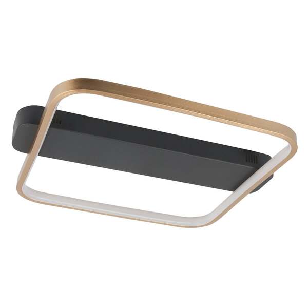  Highlight Highlight Plafón Led Ascona, Negro/oro, 28 W 