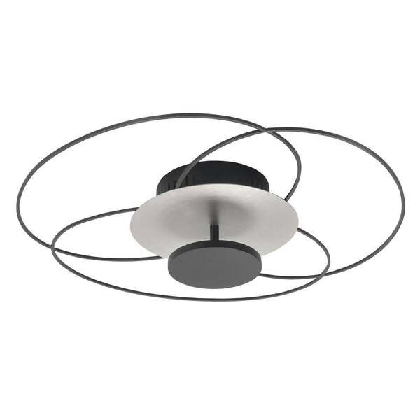  Highlight Highlight Plafón Led Fiore, 2.700 K, Negro/níquel 