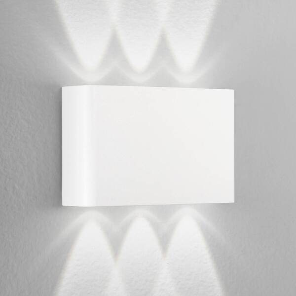  Intec Intec Aplique Led Para Exterior Pequeña, Blanca, Ancho 16 Cm, Plástico 