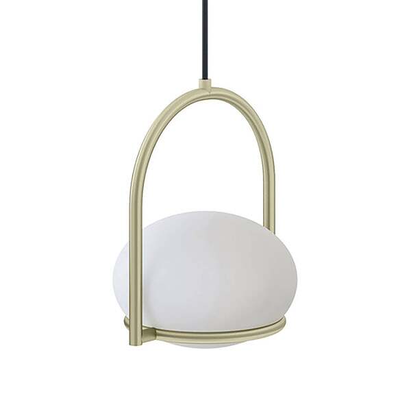  Leds-c4 Leds C4 Coco Single Lámpara Colgante, Oro/blanco 