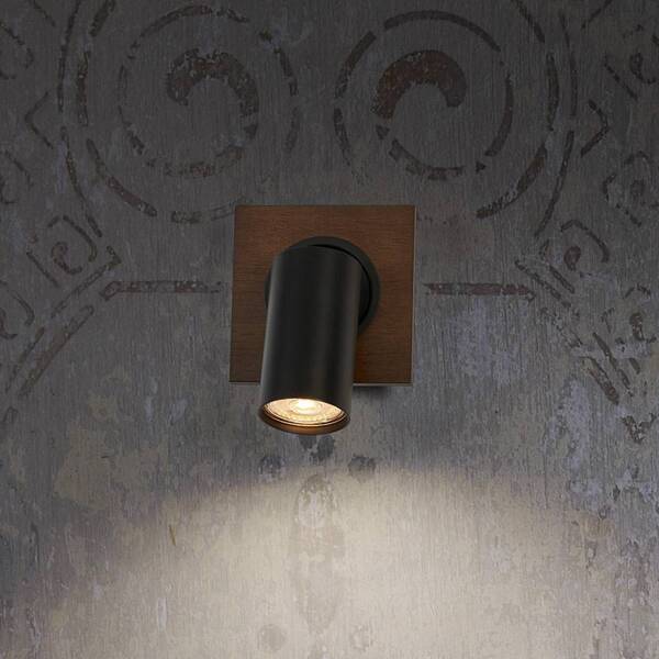  Ledvance Ledvance Foco De Pared Led Mercury Gu10, Madera/negro 